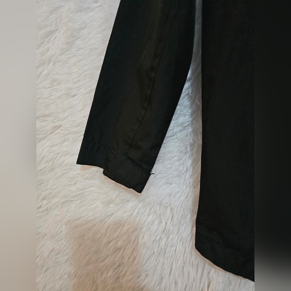 Old Navy Kids Charcoal Hooded Raincoat Girls Size 10/12 - Picture 7 of 10